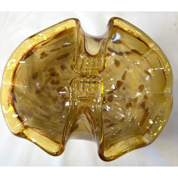 Murano Glass Basket Tortoise Shell, Italain - Picture 4 of 6